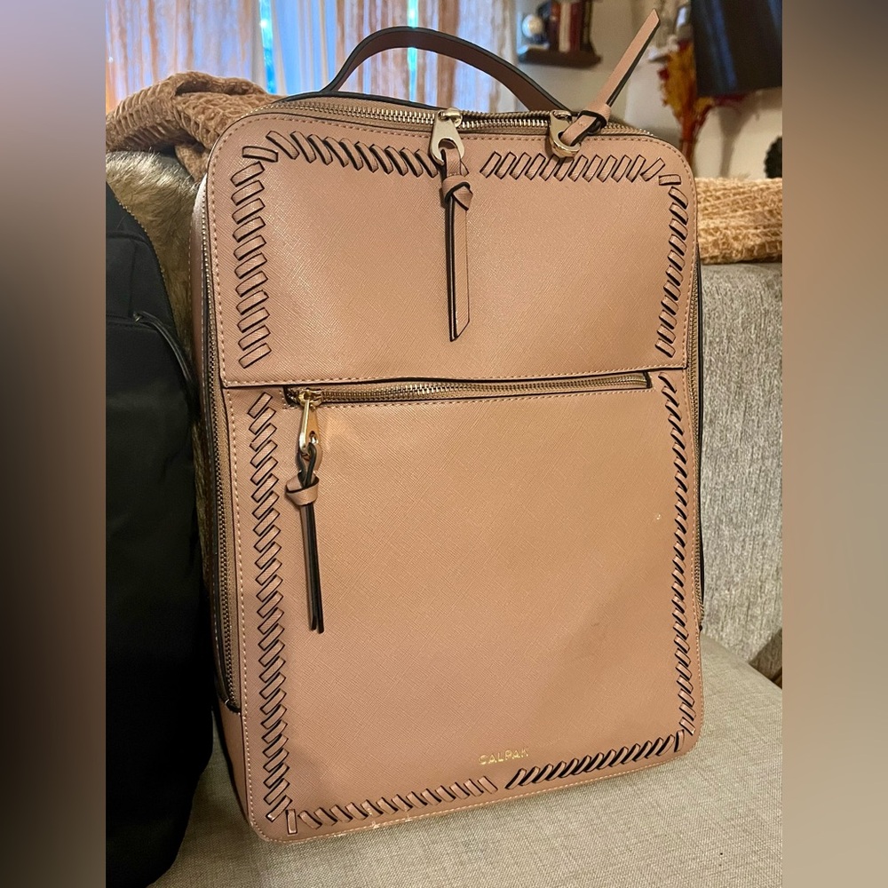Calpak Caramel Backpack with Stitch Detail-EXCELLENT CONDITION! - Picture 9 of 16